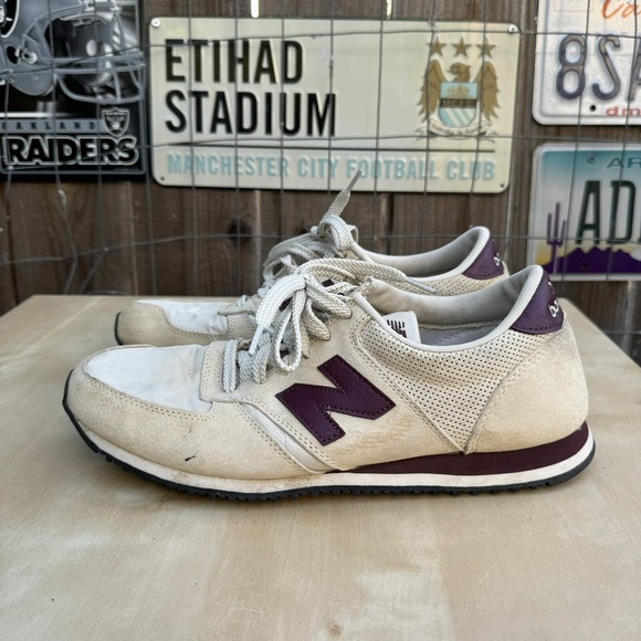 New Balance 420 Suede Trainers In Beige U420PCB Beige Sz 10 - Picture 1 of 8